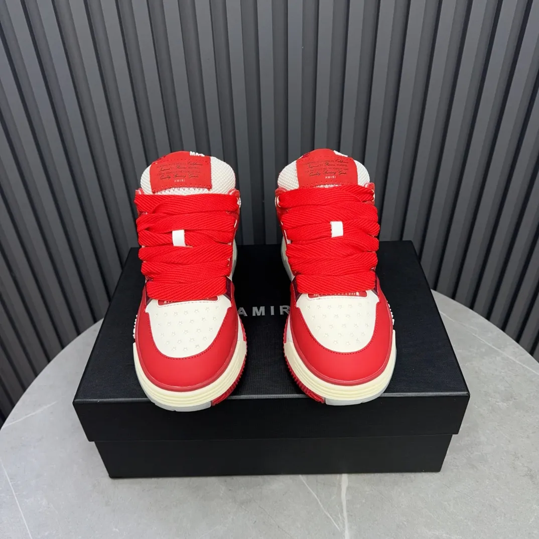 Men's shoes 💰660💰 AMIRI AMIRI trendy brand hot sale 🔥 Available all year round, couples 💑 Official website synchronization Imported fabrics 1⃣️ vs 1⃣️ replica, original factory special original sole, 35-45 (45. non-refundable)